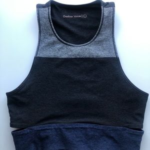 Outdoor Voices Slashback Crop Tri-Color - Small